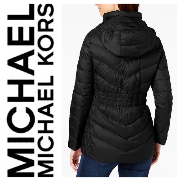 michael kors short puffer jacket